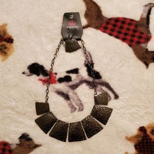 Gunmetal Paparazzi Statement Necklace